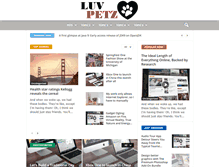 Tablet Screenshot of luvpetz.com